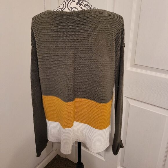 No comment color block sweater - Picture 3 of 6
